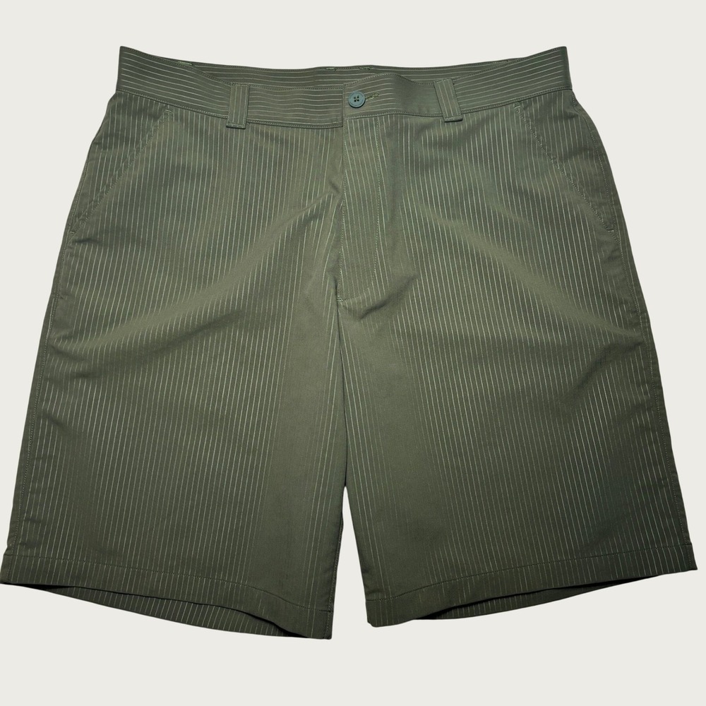 Under Armour Golf Shorts Mens 38 Pinstripe HeatGear Performance 10in